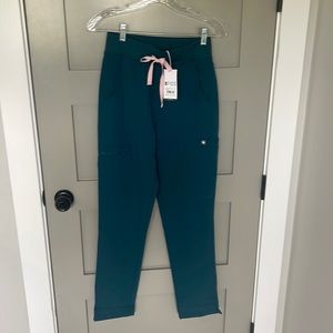 Figs Carribean Blue scrub pants